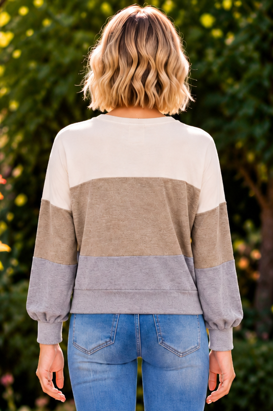 Hooked On You Knit Top - Mocha