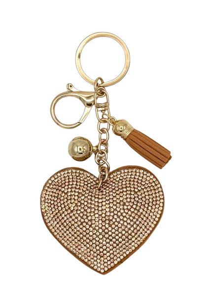 Big Heart Energy Keychain – Gold