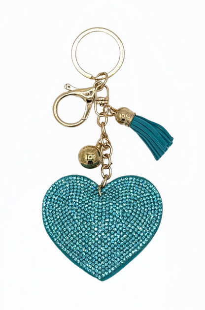 Big Heart Energy Keychain – Turquoise
