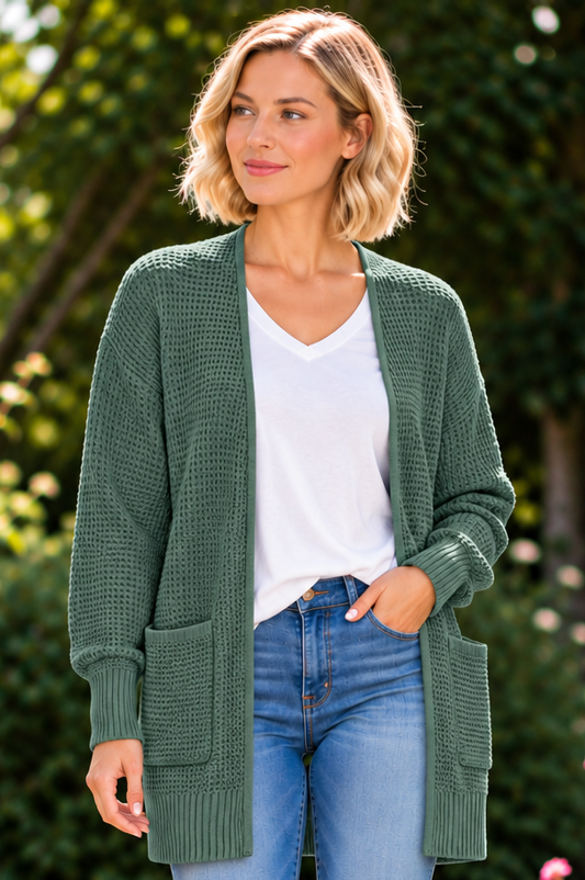 On My Mind Cardigan - Ash Jade