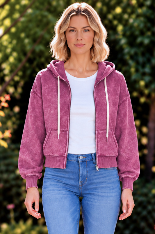 Don't Forget Me Hoodie - Light Plum