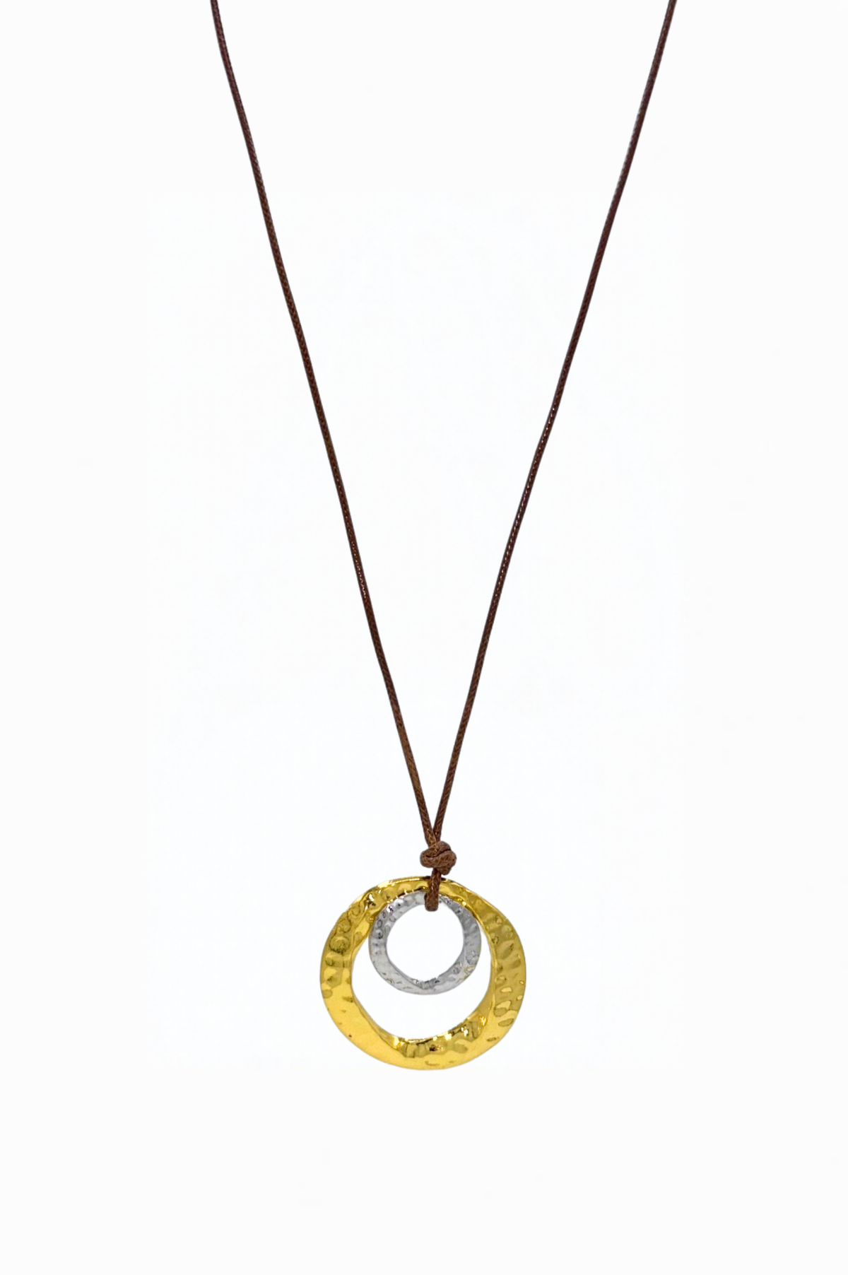 Going In Circles Necklace – Gold & Silver