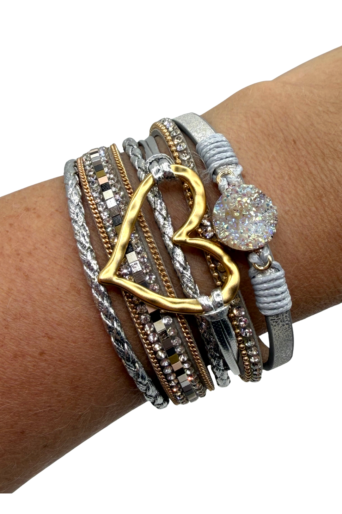 Hearts A Flutter Bracelet – Silver