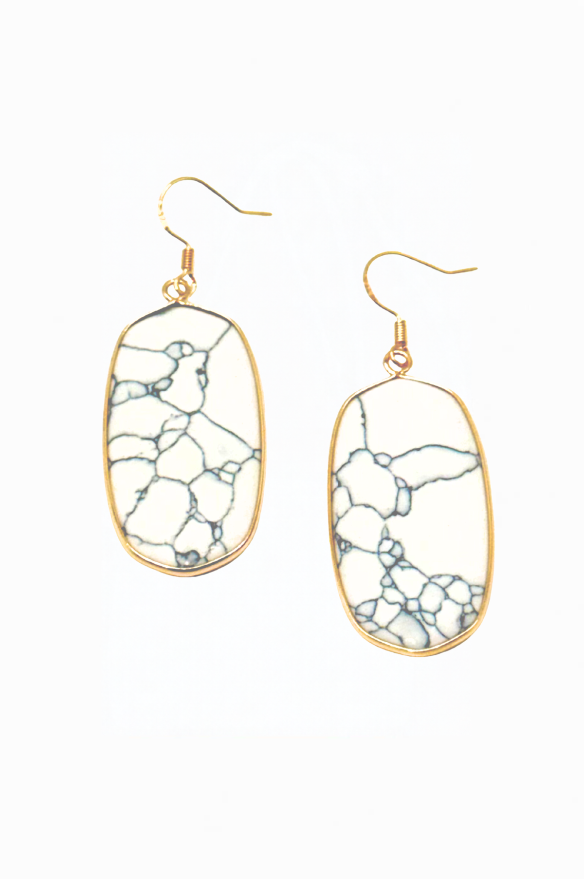 Natural Attraction Earrings – White Stone