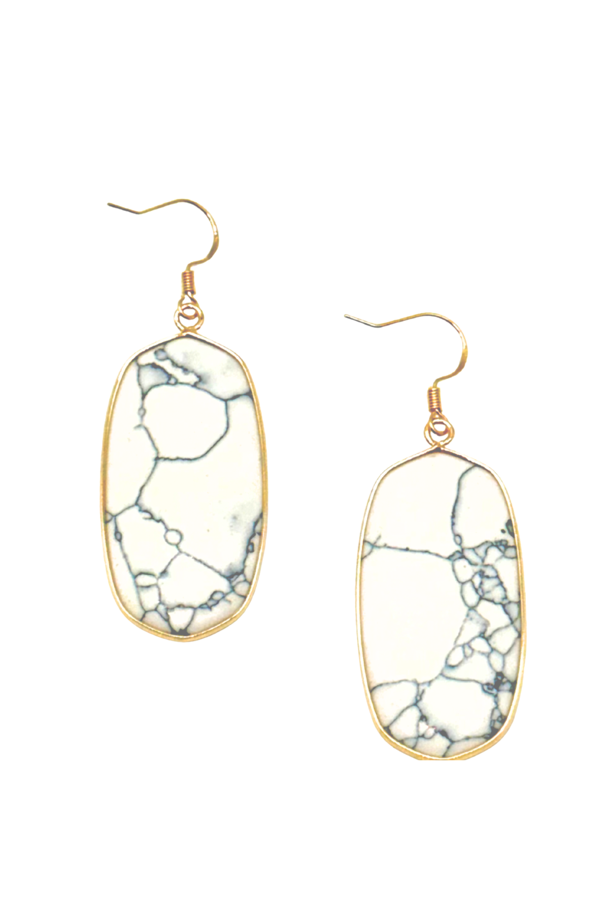 Natural Attraction Earrings – White Stone