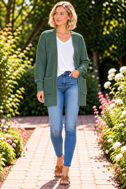 On My Mind Cardigan - Ash Jade