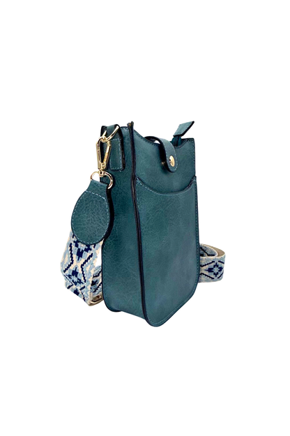 She’s So Lovely Phone Crossbody – Dusty Teal