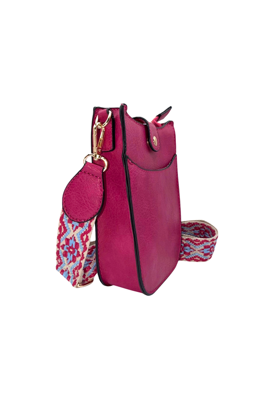 She’s So Lovely Phone Crossbody – Fuchsia