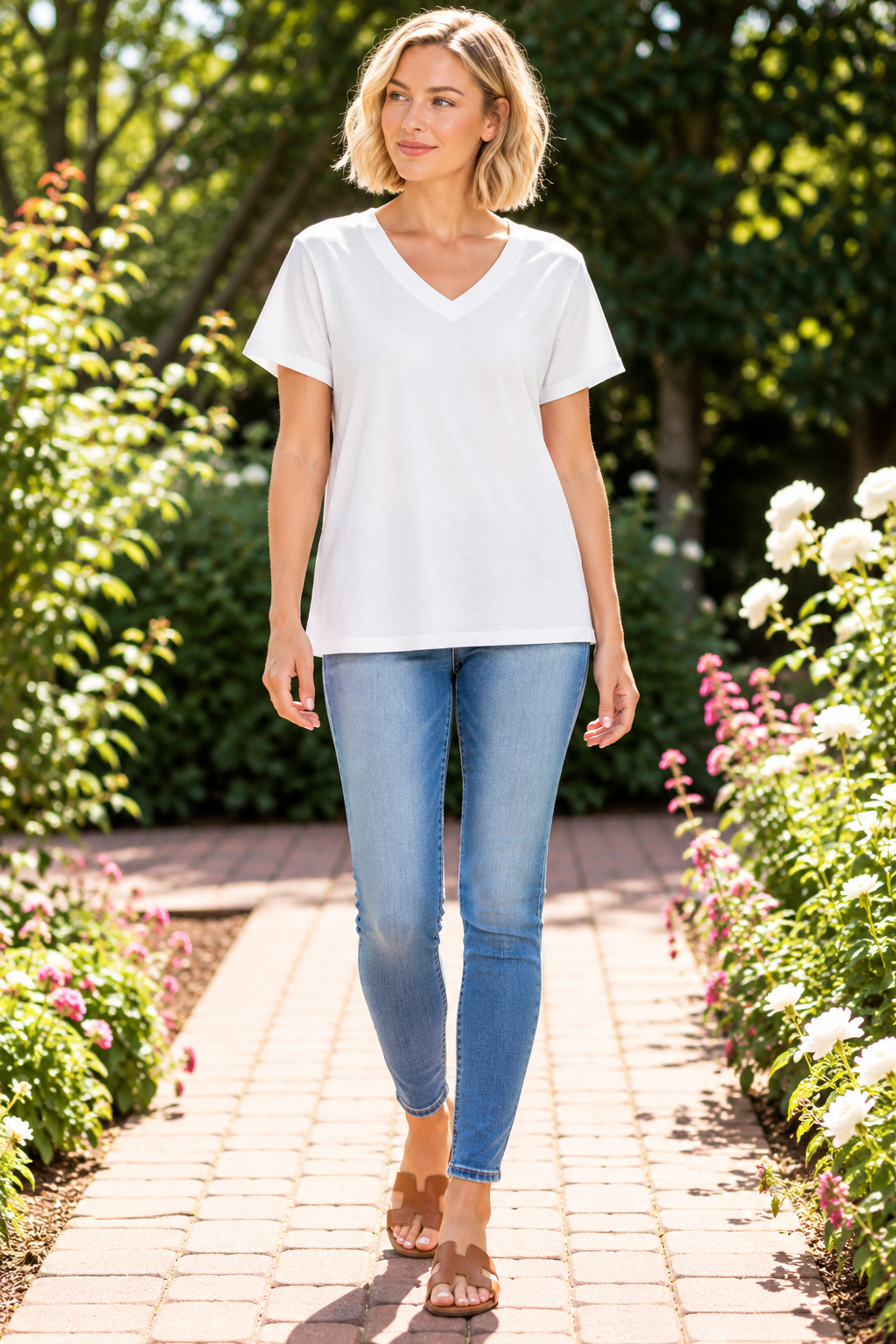 Simple Days Boyfriend Tee - White