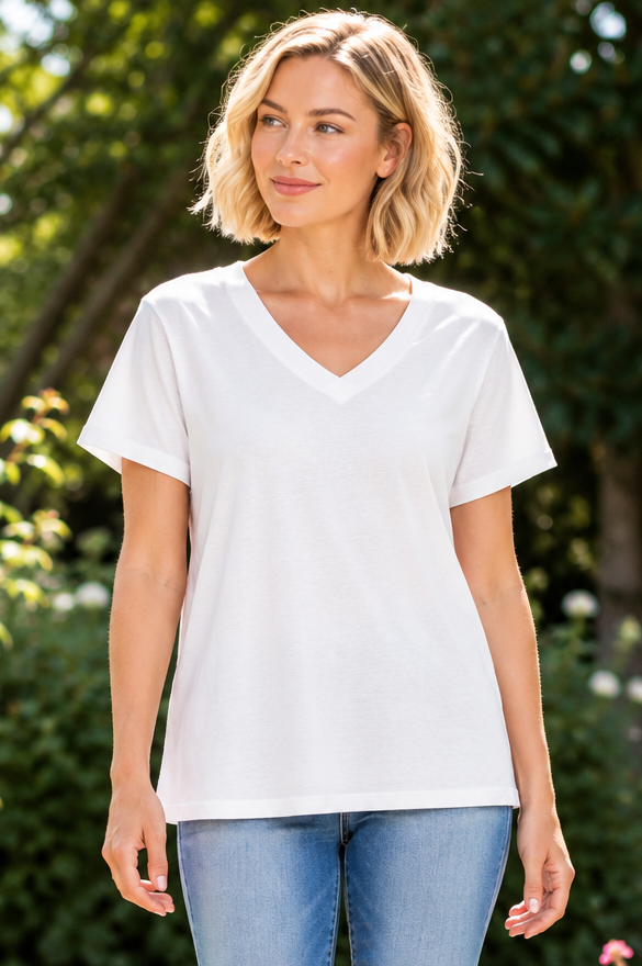 Simple Days Boyfriend Tee - White