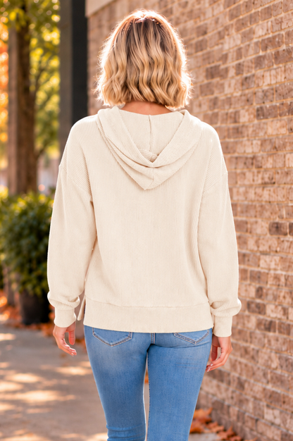 Soft Spot Hooded Top – Oatmeal
