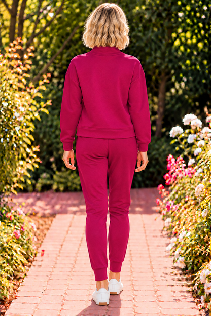Weekender Pullover & Jogger Set - Cabernet