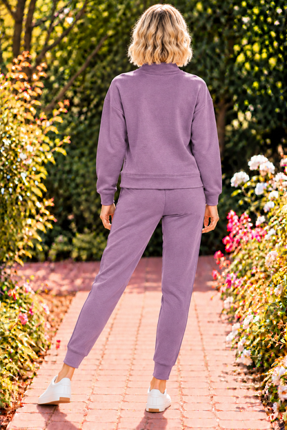 Weekender Pullover & Jogger Set - Light Eggplant